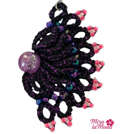 Kolczyki Czarne wachlarze