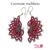 Kolczyki Czerwone wachlarze