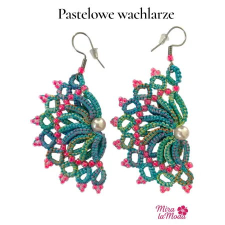 Kolczyki Pastelowe wachlarze