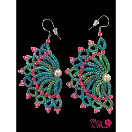 Kolczyki Pastelowe wachlarze