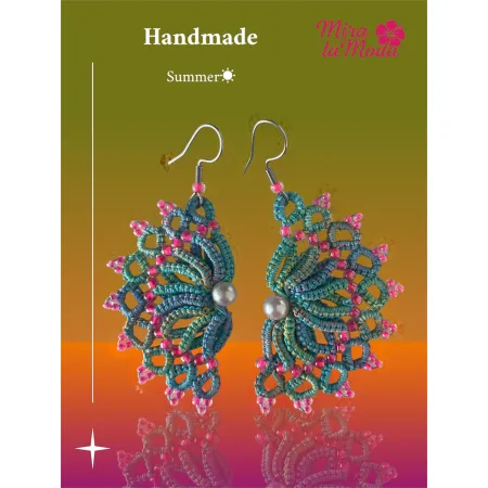 Kolczyki Pastelowe wachlarze