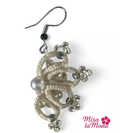 Kolczyki Perłowa biel