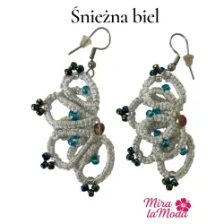 Kolczyki Śnieżna biel