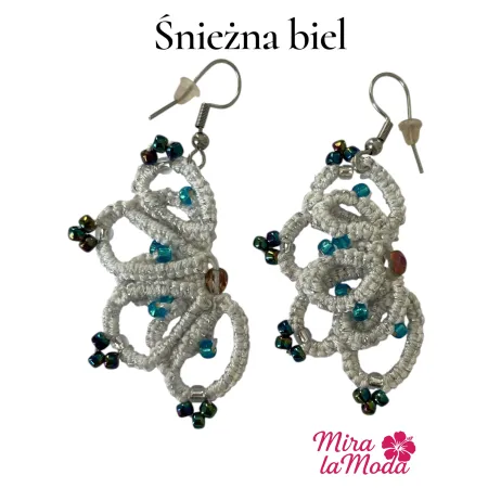Kolczyki Śnieżna biel