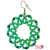 Kolczyki Zielone okręgi
