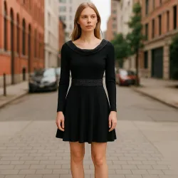 Sukienka Czarna Orchidea