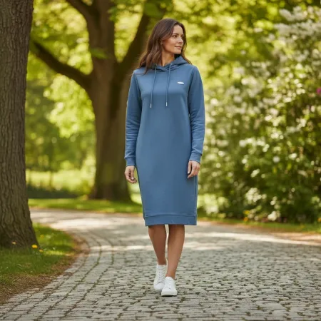 Sukienka dresowa niebieska