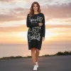 Sukienka dresowa z aplikacją