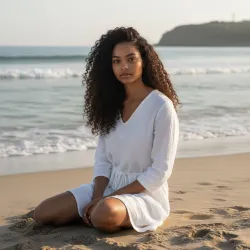 Sukienka Muślinowa Biała