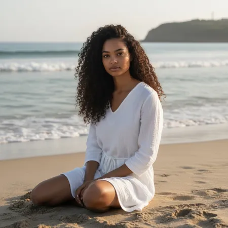 Sukienka Muślinowa Biała