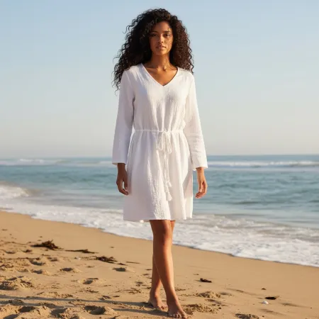 Sukienka Muślinowa Biała