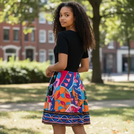 Sukienka Barwna Elegancja