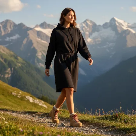 Sukienka Dresowa Czarna