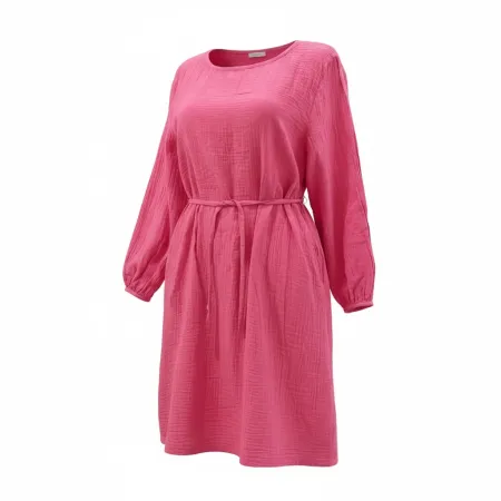 Sukienka Muślinowa Różowa