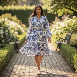 Sukienka Niebieski Ogród