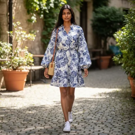 Sukienka Niebieski Ogród