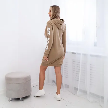 Sukienka Off White Camelowa