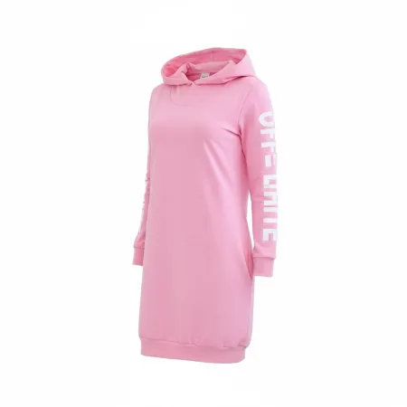 Sukienka Off White Jasny Róż