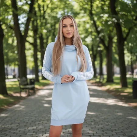 Sukienka Off White Niebieska