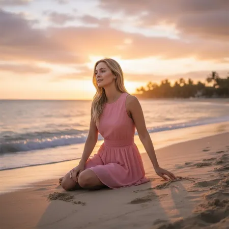 Sukienka Pudrowy Róż