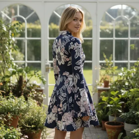 Sukienka ze stójką