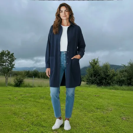 Sukienka Sztruksowa Granatowa