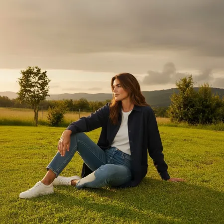 Sukienka Sztruksowa Granatowa